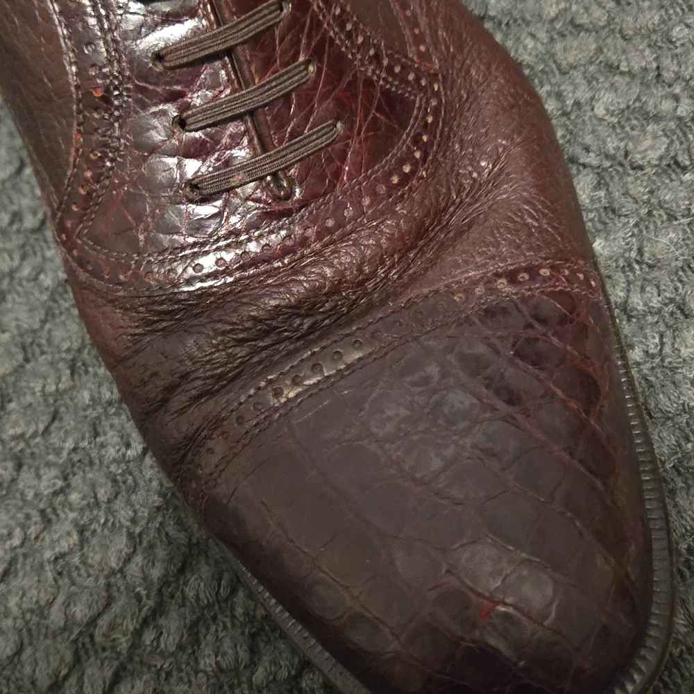 Authentic Moreschi Calfskin Men's Oxfords Size 10 - Made In Italy‎ - 1200 Retail
